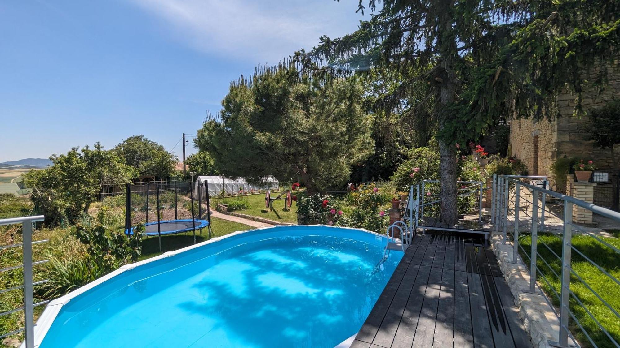 Casa Albaitar Con Piscina Y Sala De Juegos Azcona Exterior photo